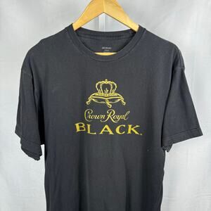 Vintage Crown Royal Black Short Sleeve Crewneck T-Shirt Men's Size XL